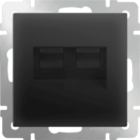 Werkel Черн. Матовый Роз. Мех-м 2-ая Ethernet RJ-45 WL08-RJ45+RJ45 a033767