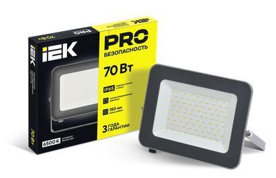 Прожектор светодиодный СДО 07-70 IP65 серый IEK