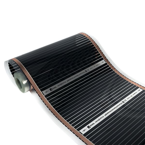 Инфракрасный пленочный теплый пол 220Вт 1м2 ширина 0,5 метра EKF