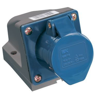 Роз.  123  32А 2Р+PЕ 220В IP44 стац. IEK