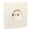 Валенсия розетка 1-местная б/з 10А кремовая с защ. штор. EKF