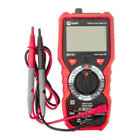 Мультиметр цифровой MS18C EKF Professional