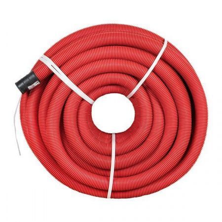 Труба гофр. двустенная ПНД/ПНД гибкая с протяжкой d63 мм (50 м) красная EKF-Plast