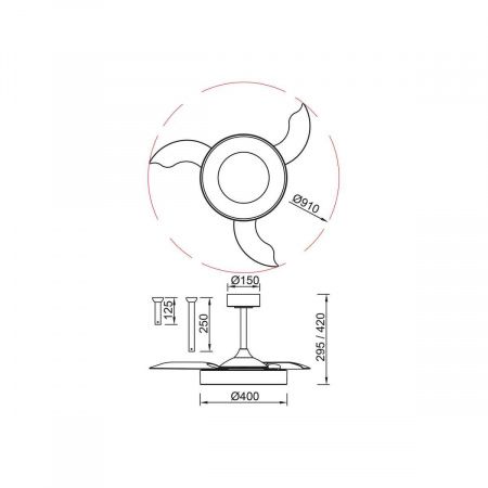 Люстра-вентилятор Mantra NISEKO FAN S 9064