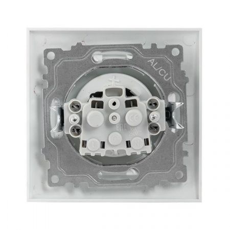 Валенсия розетка 1-местная б/з 10А белая с защ. штор. EKF