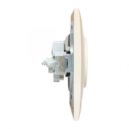 Валенсия розетка 1-местная б/з 10А кремовая с защ. штор. EKF