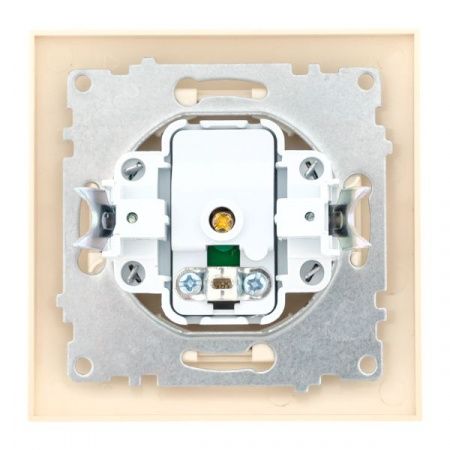 Валенсия розетка телевизионная 1-местная 75Ом 5-862МГц кремовая EKF