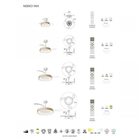 Люстра-вентилятор Mantra NISEKO FAN M 9010