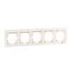 Валенсия рамка 5-местная кремовая EKF