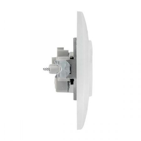 Валенсия розетка 1-местная б/з 10А белая с защ. штор. EKF