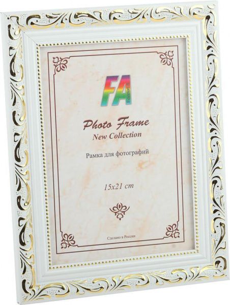 Фоторамка FA пластик Соната ,белый 10x15 (36/864) Б0021013