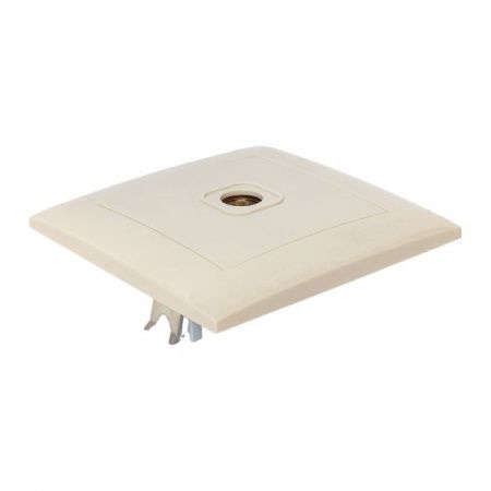 Валенсия розетка телевизионная 1-местная 75Ом 5-862МГц кремовая EKF